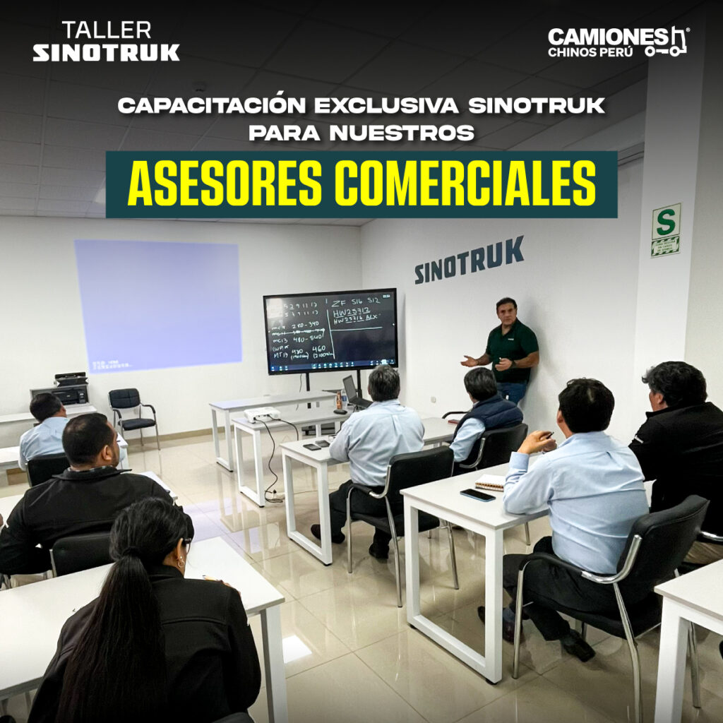 Capacitación técnica en nuestro taller Sinotruk en San Luis