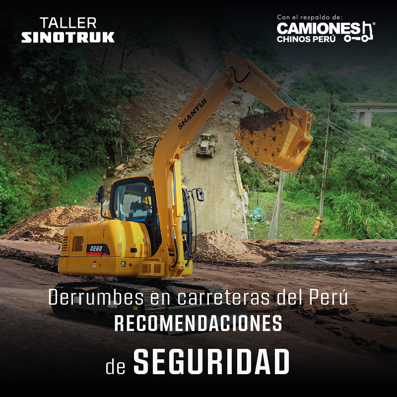 Derrumbes en carreteras del Perú: recomendaciones de seguridad para conductores de camiones de carga pesada