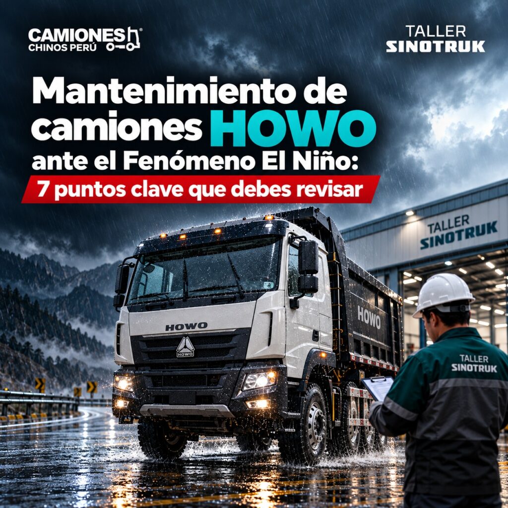 Mantenimiento de camiones HOWO ante el Fenómeno El Niño: 7 puntos clave que debes revisar